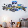Powered by Ford Embossed Metal Sign